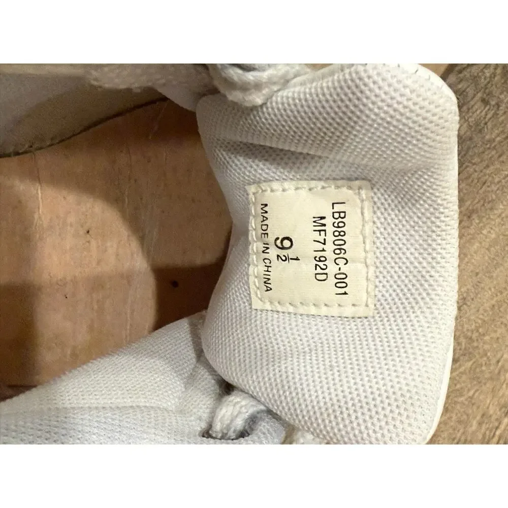 POLO SPORT RALPH LAUREN Low Sneaker Shoes Leather Mens Sz 9.5 White